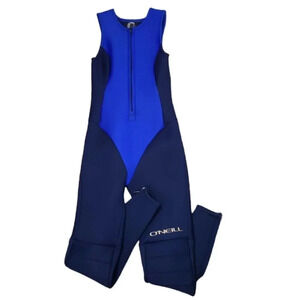 Vintage O'Neill Wet Suit Navy Electric Blue Colorblock 12 Fits Like XS